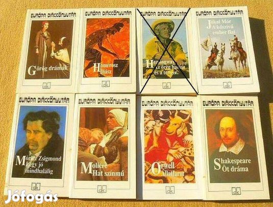 Európa Diákkönyvtár sorozat - (8 kötet)