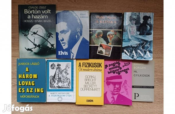 Európa Kiadó könyvcsomag, 9 db egyben