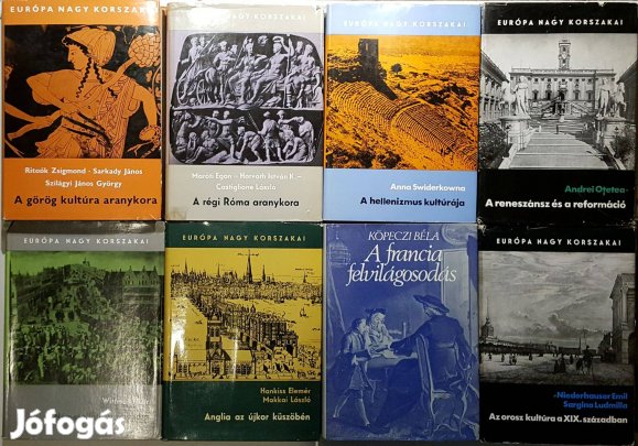 Európa nagy korszakai - A teljes sorozat - 8 kötet borítókkal