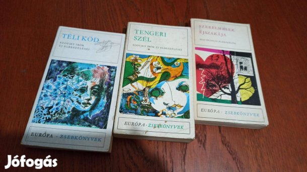 Európa zsebkönyv antológia könyvcsomag / 3 kötet