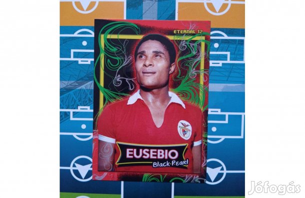 Eusébio (Benfica és Portugália) szurkolói focis kártya