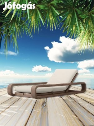 Evarlast 1 személyes napozóágy, kerti bútor, luxus 