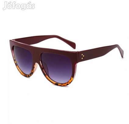 Evelin Extravagáns csokoládé barna ocelot mintás napszemüveg