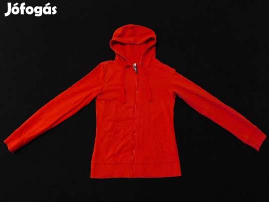 Everme narancsárga, kapucnis kardigán, pulóver, S-es