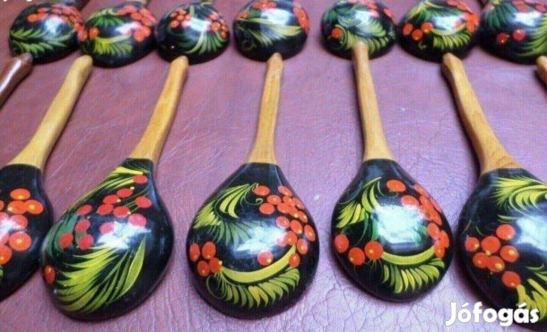 Evőeszköz készlet Új fa kanál kézműves fakanál