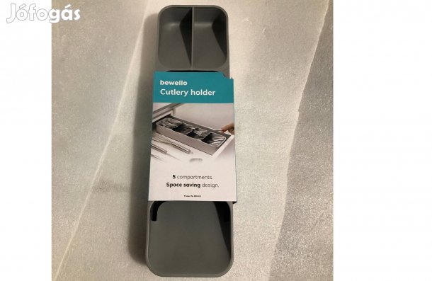 Evőeszköz tartó Műanyag - 5 rekeszes - 40 x 11 x 5,5 cm