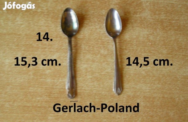 Evőeszközök: kávéskanál 2 db