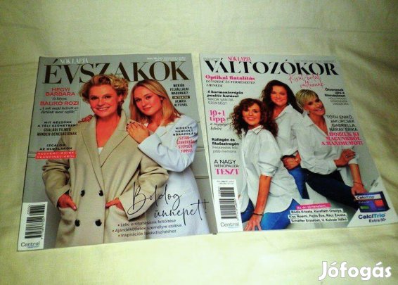 Évszak- Változókor magazinok ujak 2db