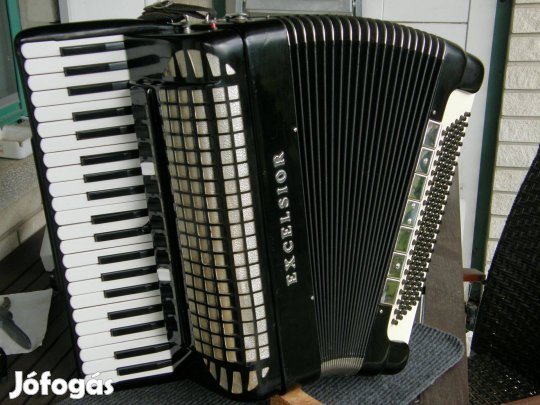 Excelsior profi olasz dupla cassottos 120 b. harmonika tangóharmonika