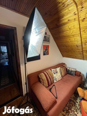 Excelvan ernyős, állványos fotó lámpa