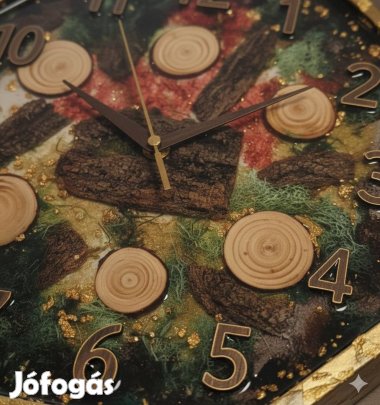 Exkluzív Kézműves Epoxy Műgyanta Falióra