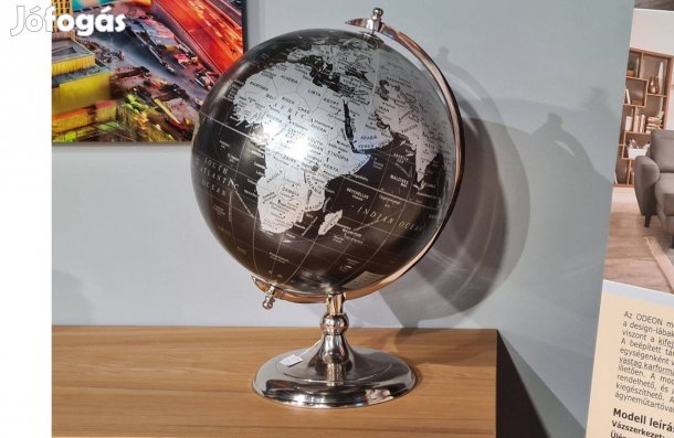 Exkluzív asztali földgömb fémből 45 cm