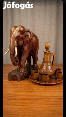 Exkluzív fa dísz + pálinkás szett egyben!