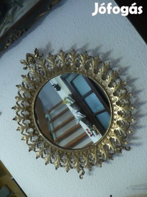 Exkluzív olasz 2 db réz fali tükör