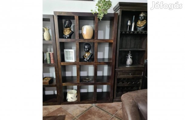 Exkluzív rózsafa könyves szekrény és térelválasztó 180 cm