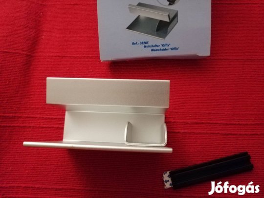 Exluzív aluminium Öntapadós ( Post-it ) tartó új,dobozolt,
