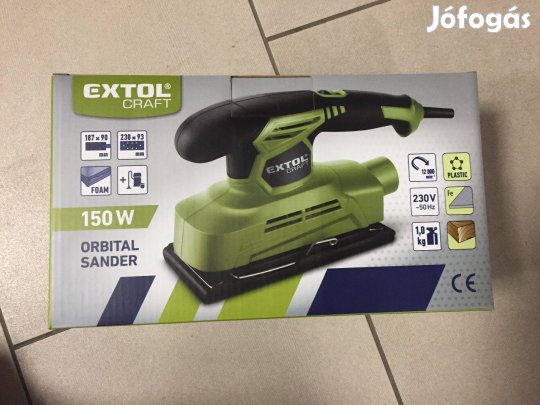 Extol 407114 Vibrációs rezgőcsiszológép 90x187mm 150W 12000/perc