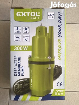 Extol 414170 Mélykúti membrános szivattyú 300W, 10m kábel