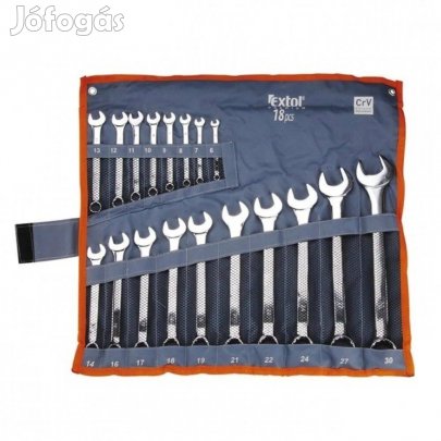 Extol Premium 18 részes csillag-villás kulcs készlet, 6-30 mm