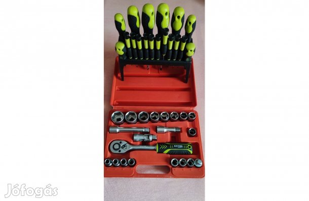 Extol krova készlet + csavarhúzó készlet