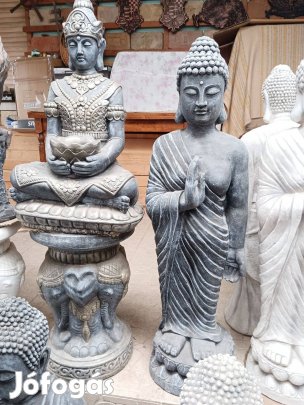 Extra Szép Díszes Buddha szobor Fagyálló műkő Nem beton ! feng shui