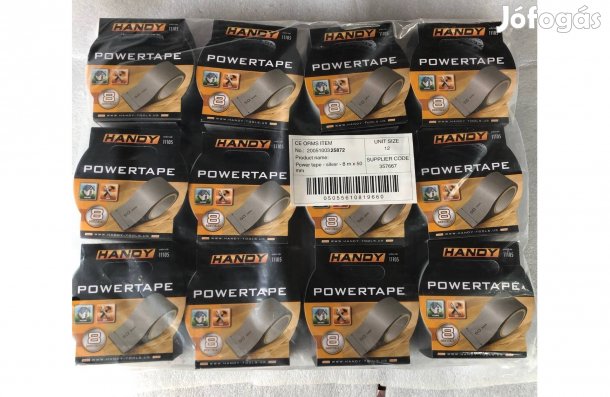 Extra erős szürke öntapadó PVC hobbi 12 tekercs ragasztószalag