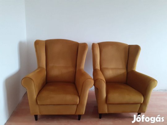 Extra kényelmes, újszerű 2 db fotel puffal