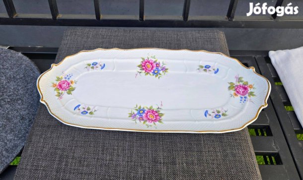 Extra nagy Hollóházi porcelán tál 39 cm- Debrecen