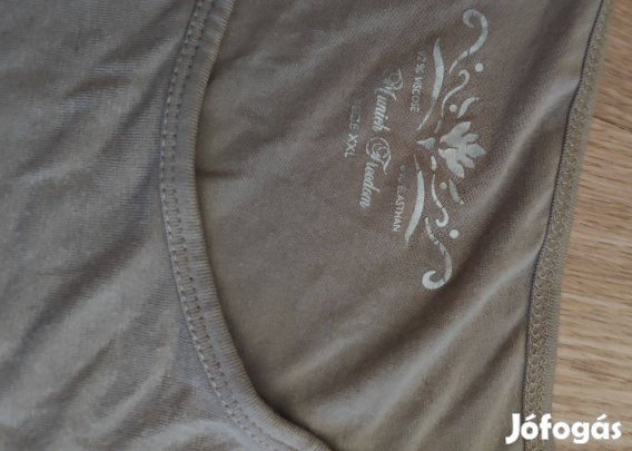 Extra rugalmas bézs női tunika felső