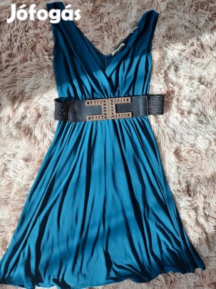 Extra rugalmas türkiszzöld nyári ruha M/L méretben Akcio