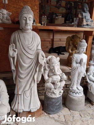 Extra szép Hatalmas 150cm Buddha Fagyálló Minőségi műkő szobor