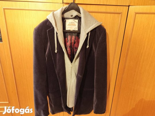 Extra vagány,kombinált bársony férfi zakó - kiváló állapotban (50-es)