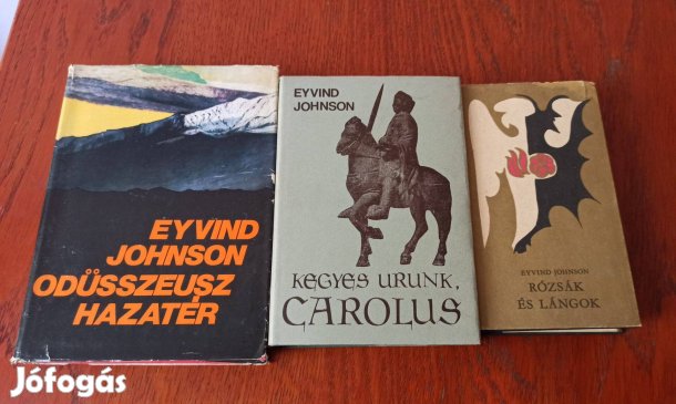 Eyvind Johnson könyvcsomag / 3 db könyv