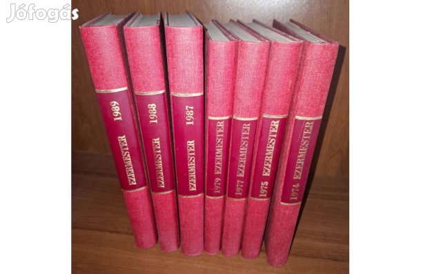 Ezermester bekötött évfolyamai 1975, 1988, 1989