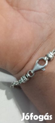 Ezüst 925 királylánc karkötő