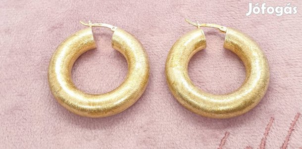 Ezüst 925 nagyon vastag karika fülbevaló