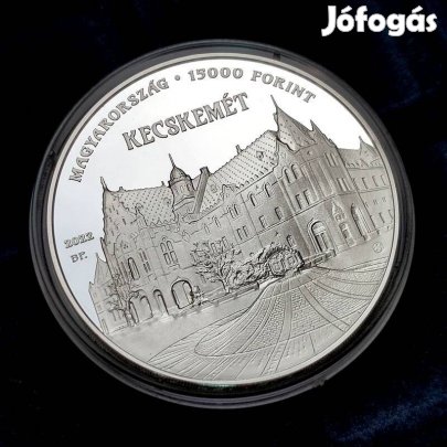 Ezüst Érme 15000Ft Bács-Kiskun megye, Kecskemét 15000 Forint Érem PP(_