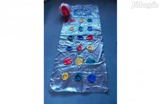 Ezüst Gumimatrac ablakos és átlátszó poharas 180 x 70 cm - Új