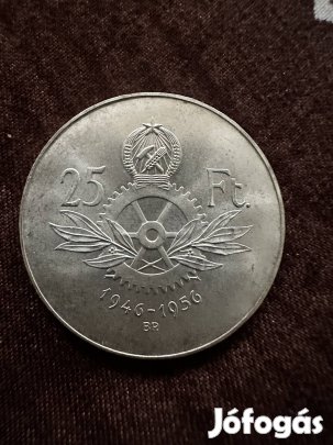 Ezüst MNK Emlék "Jó" 25 Forint, 1956 képek szerinti szép állapotban