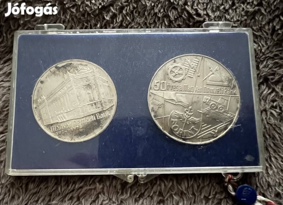 Ezüst Nemzeti Bank 50 + 100 Ft - MNB tokban