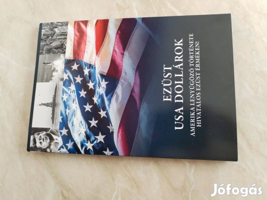 Ezüst USA dollároknak Reprezentatív dísztartó szép db