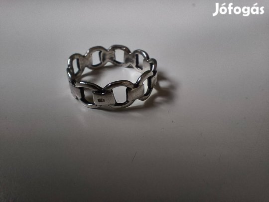 Ezüst, 925 lánc gyűrű 