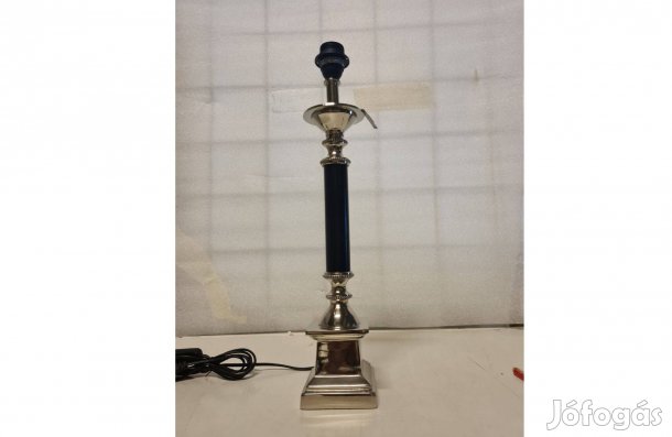 Ezüst és fekete színű asztali lámpa 48 cm