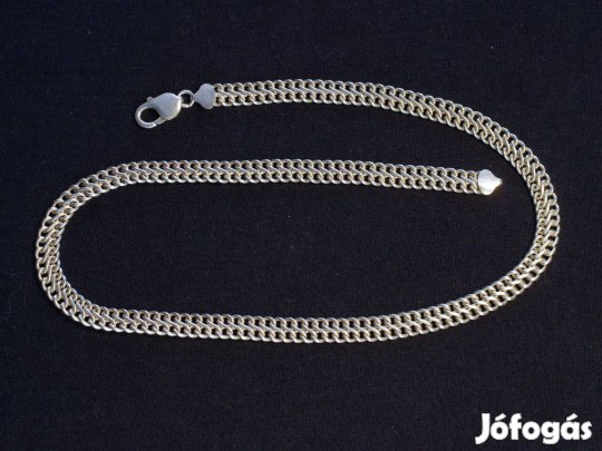 Ezüst férfi nyaklánc, duplapancer fazon (55,2g) eladó !