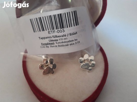 Ezüst fülbevaló többféle