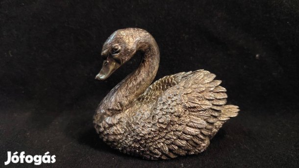 Ezüst hattyú szobor 7x8.7x4.8 cm