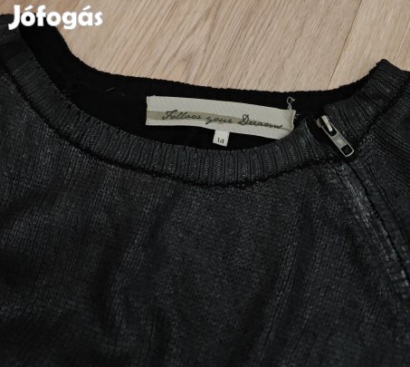 Ezüst kötött férfi pulóver