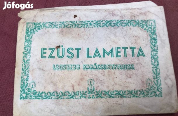 Ezüst lamettta tasakja 500 Ft