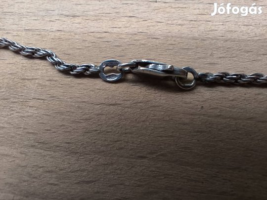 Ezüst nyaklánc, szív medállal 