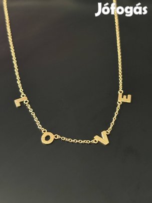 Ezüst szerelem nyaklánc (aranyozott)